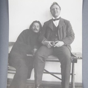 фото А.М.Горького и Ф.И.Шаляпина. 1914 г