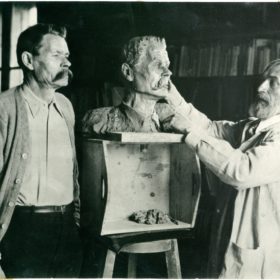 Фото. А.М.Горький и скульптор Конёнков. Италия, Сорренто. 1928