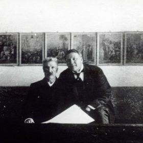Фото. Ф.И. Шаляпин с Н.В.Башмаковым. Казань, 1912