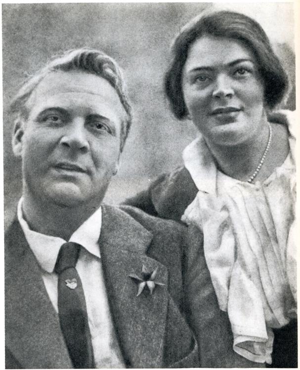 Фото. Федор Иванович Шаляпин и Мария Валентиновна Петцольд.  Санкт-Петербург. 1910-е
