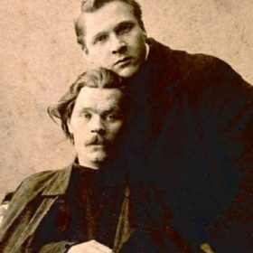 Фото. Федор Шаляпин и Максим Горький. Нижний Новгород, 1901