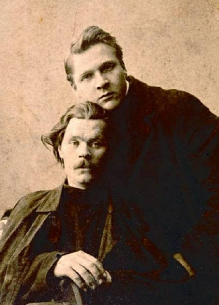 Фото. Федор Шаляпин и Максим Горький. Нижний Новгород, 1901