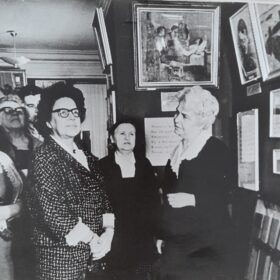Пешкова Надежда Алексеевна в экспозиции Музея А.М. Горького в Казани. 1960-е