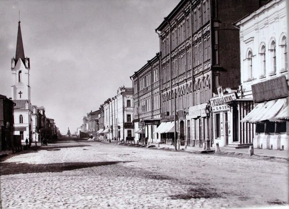 Фото. Дворянская улица в Самаре. Конец ХIХ века