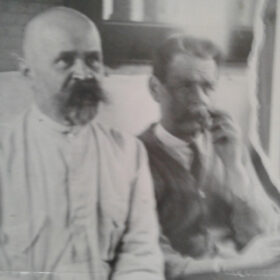 Горький А.М. и Скворцов Степанов И.И. Москва. 1928